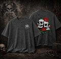 Oversized Skull & Roses Tee