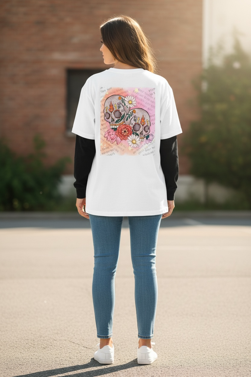 Boyfriend Long Sleeve day of the dead Tee