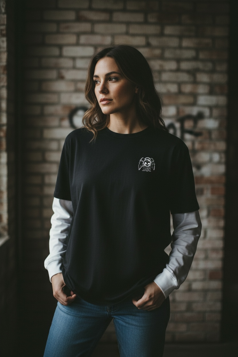 Boyfriend Long Sleeve Medusa Tee