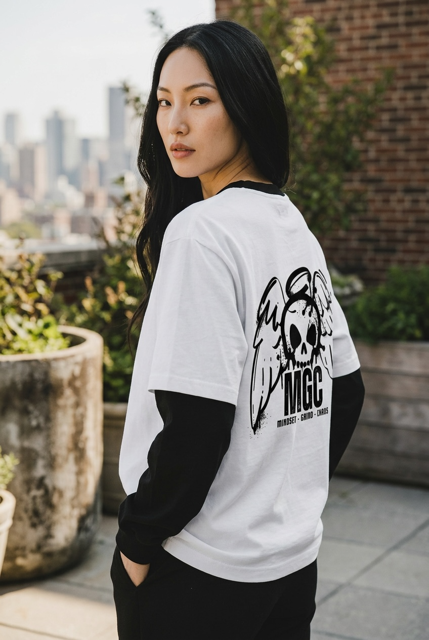 Boyfriend Long Sleeve Tee MGC logo