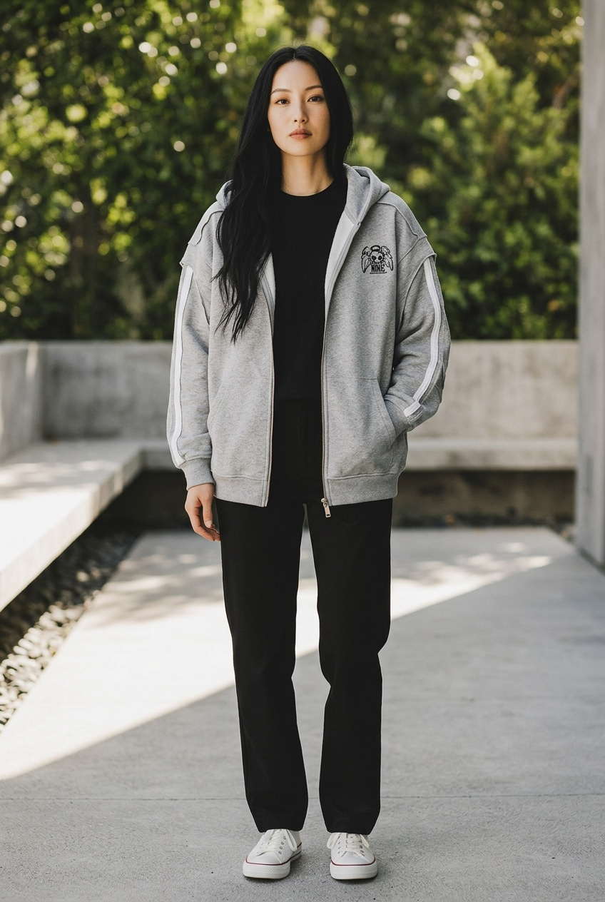 Layered Zip Hoodie MGC Logo