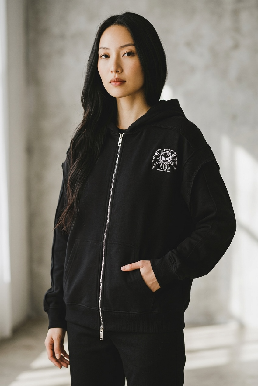 Layered Zip Hoodie MGC Logo